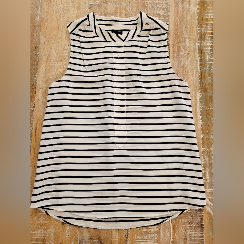 J. CREW Sleeveless Dress Blouse Sz S